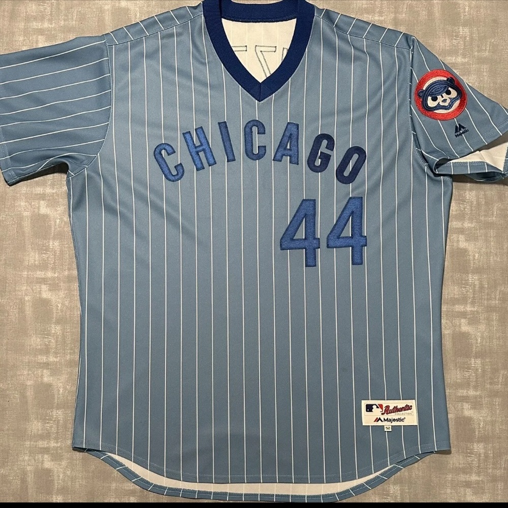 Authentic Majestic MLB Chicago Cubs Anthony Rizzo Baseball Jersey